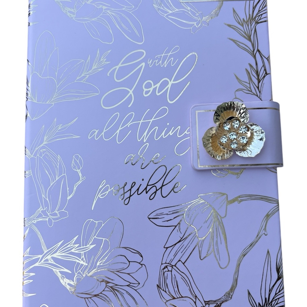 Badgley Mischka Lavender Journal with Silver Accents